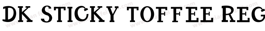 DK Sticky Toffee Reg字体转换